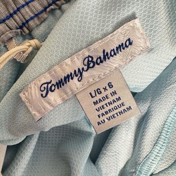 Tommy Bahama Men's Large Swim Trunks Blue - Picture 7 of 11